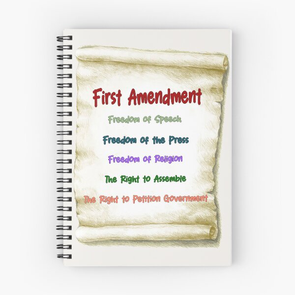 Item preview, Five Pillars of the First Amendment in Living Color designed and sold by CivilizedNotion.