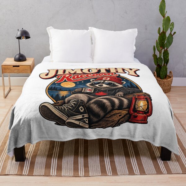 Item preview, Jimothy Raccoon Retro Night Raccoon Vintage Graphic Tee designed and sold by mocci10.