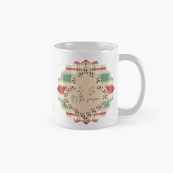 Item preview, It's the Season Plaid Christmas Ornament with Holly Berries Art designed and sold by Liberarteprint.