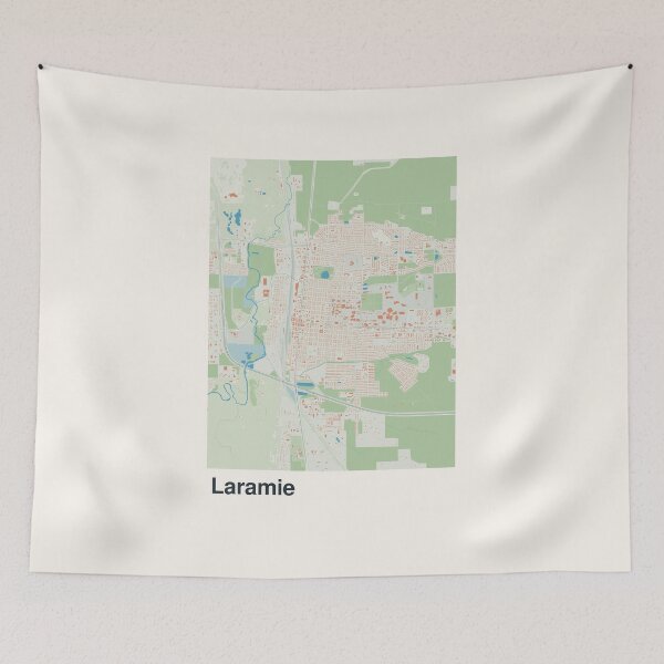 Item preview, Laramie Minimalistic Map Art designed and sold by MapsNerd.