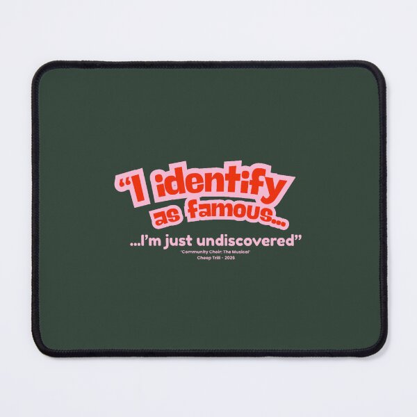 Item preview, I IDENTIFY AS FAMOUS - with TAG LINE Oversized T-Shirt designed and sold by ShopNiceGiftsVN.