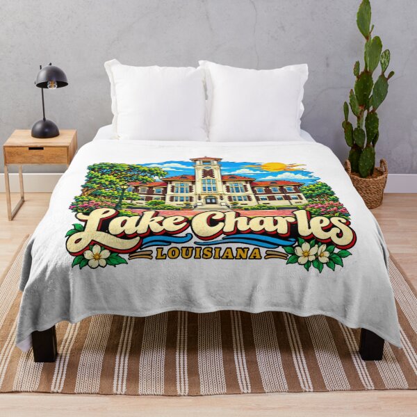 Item preview, Hand Drawn Lake Charles Louisiana Travel Souvenir Landmark Gift designed and sold by MichaeIRellov.