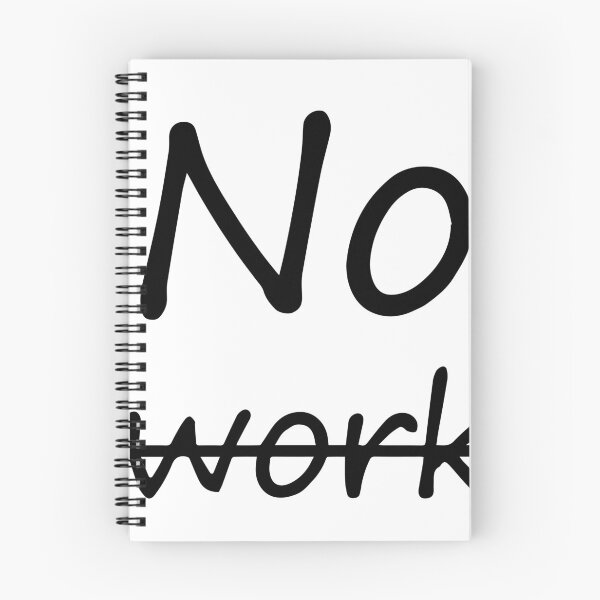 Item preview, No Work Strikethrough Funny Work Humor Typography designed and sold by PIXeez⭐️⭐️⭐️⭐️⭐️.