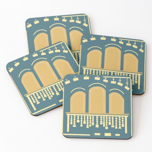 Item preview, Boho Aesthetic Architectural Arches Pattern designed and sold by BaraisVisuals.