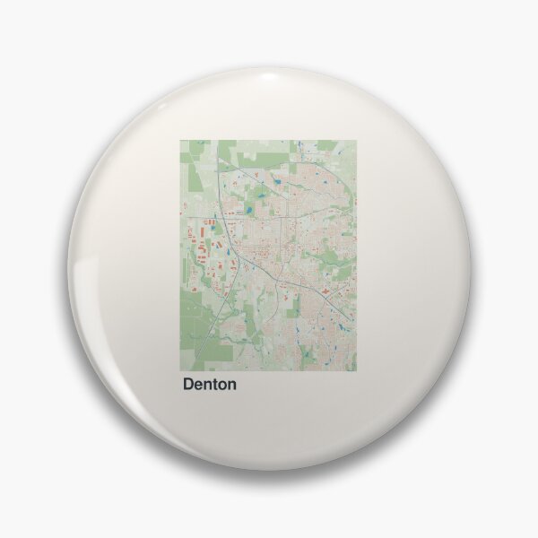 Item preview, Denton Minimalistic Map Art designed and sold by MapsNerd.