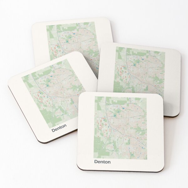 Item preview, Denton Minimalistic Map Art designed and sold by MapsNerd.