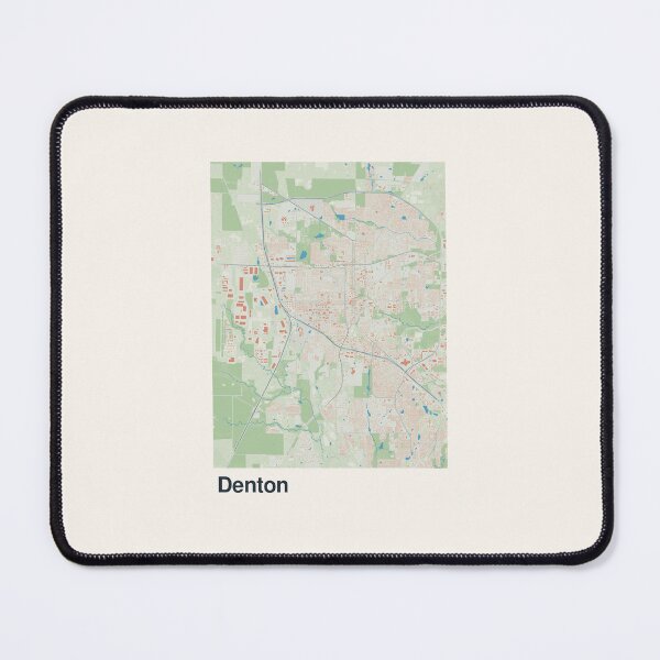 Item preview, Denton Minimalistic Map Art designed and sold by MapsNerd.
