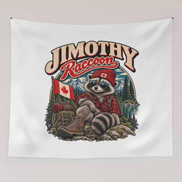 Item preview, Jimothy Raccoon – Raccoon and Canadian wilderness, vintage adventure designed and sold by mocci10.