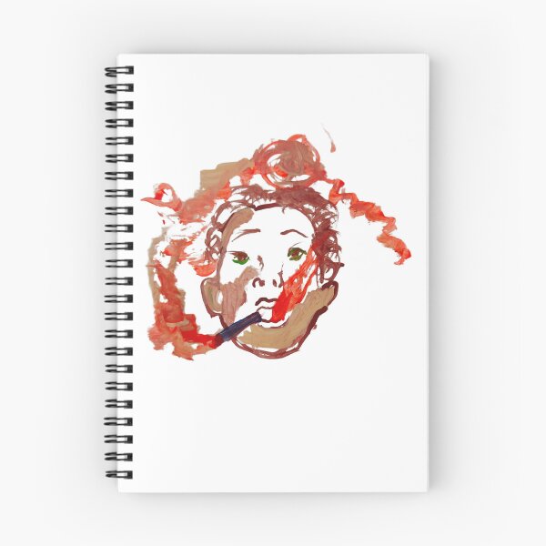 Item preview, Ember Gaze - Abstract Expressionist Portrait designed and sold by PlumpCheekCo.