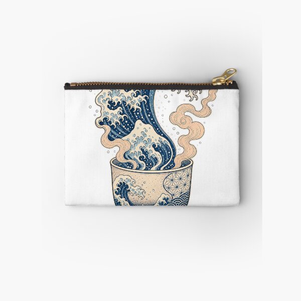 Item preview, Tempest In A Teacup Japanese Wave Art Graphic T-Shirt Design designed and sold by KIDEnia.