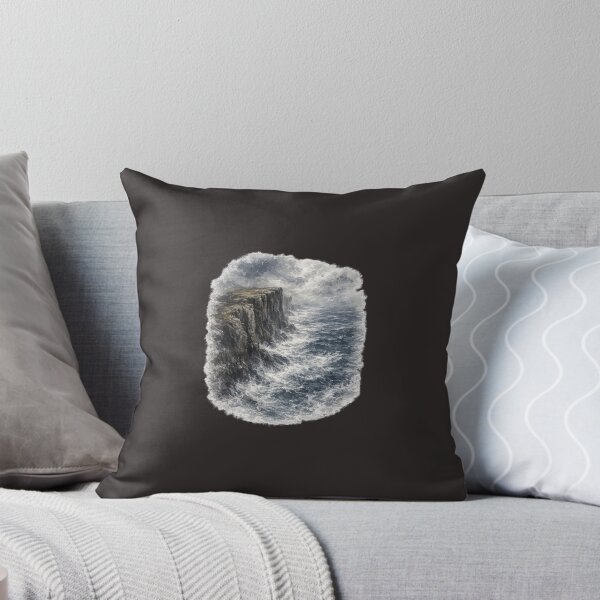 Item preview, Stormy Ocean Cliff | Dramatic Expressive Seascape designed and sold by PawsAndpetalstudio.