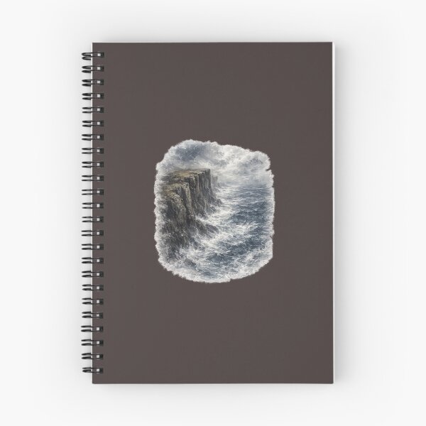 Item preview, Stormy Ocean Cliff | Dramatic Expressive Seascape designed and sold by PawsAndpetalstudio.