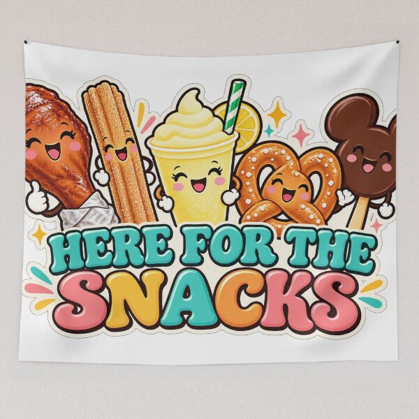 Item preview, Here For The Snacks Cute Theme Park Food Turkey Leg Churro designed and sold by yaney85.