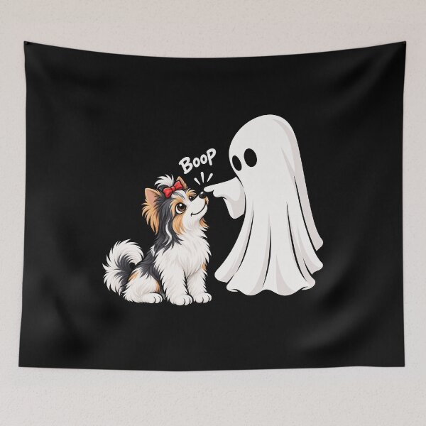 Item preview, Funny Ghost Biewer Terrier Dog Boop Halloween Design Mom Dad designed and sold by rafaeltto.