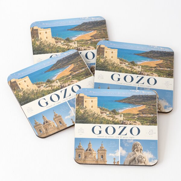 Artikelvorschau, Gozo, Malta – Mittelmeer-Reiseposter – Küstenkunst entworfen und verkauft von MetaModel Editions.