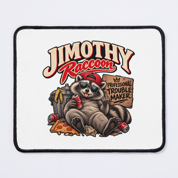 Item preview, Jimothy Raccoon – Professional troublemaker, funny and rebellious raccoon designed and sold by mocci10.