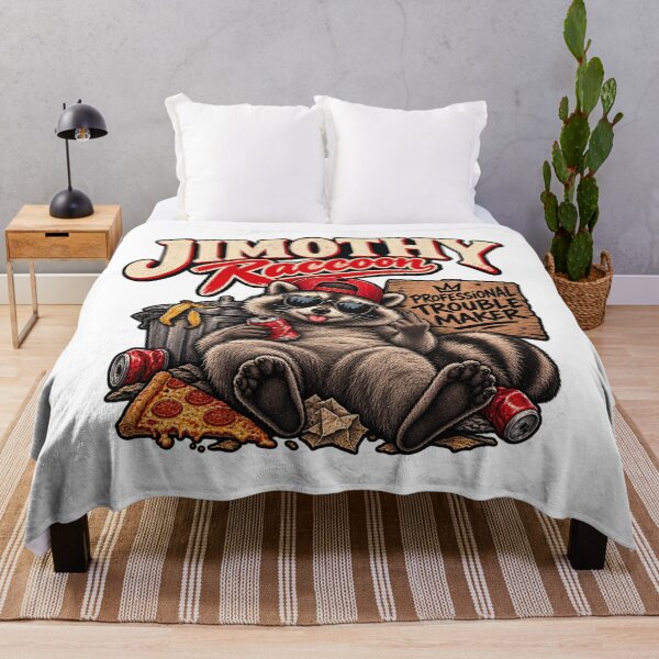 Item preview, Jimothy Raccoon – Professional troublemaker, funny and rebellious raccoon designed and sold by mocci10.