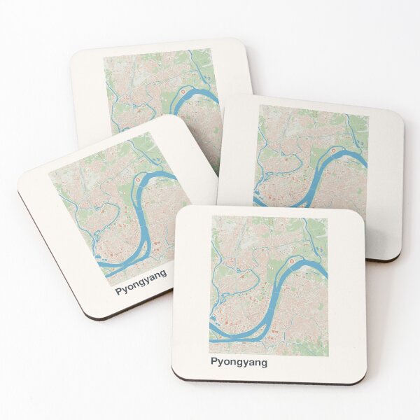 Item preview, Pyongyang Minimalistic Map Art designed and sold by MapsNerd.
