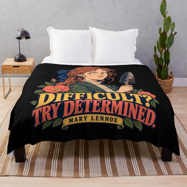 Item preview, The Secret Garden: Difficult? Try Determined designed and sold by Fenay Designs.