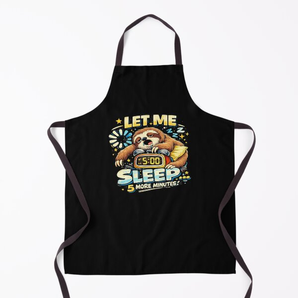 Item preview, Let Me Sleep 5 More Minutes Cute Sloth Alarm Clock designed and sold by MarceBersi.