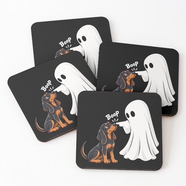 Item preview, Funny Ghost Black and Tan Coonhound Dog Boop Halloween Design Mom Dad designed and sold by rafaeltto.