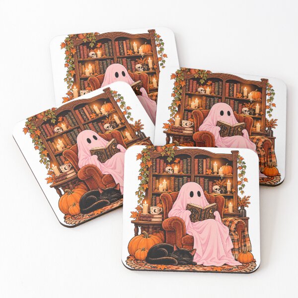 Item preview, Cozy Ghost Reading in a Haunted Library designed and sold by narinzoon.