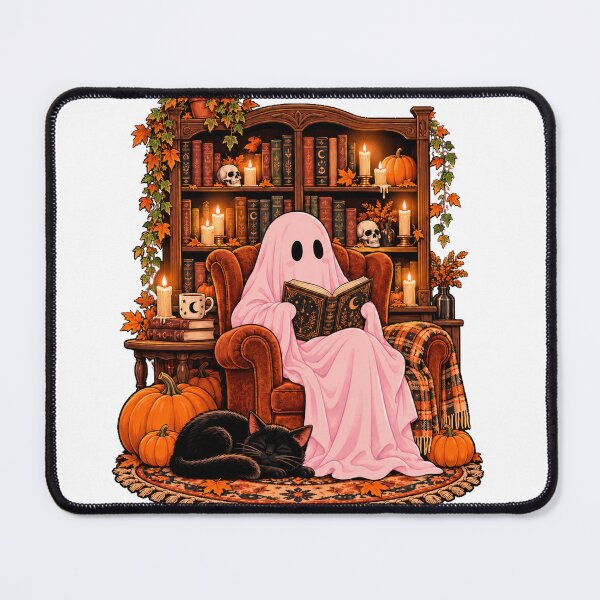 Item preview, Cozy Ghost Reading in a Haunted Library designed and sold by narinzoon.