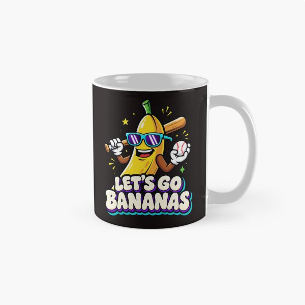 Item preview, Let's Go Bananas Cool Baseball Character Pun Graphic designed and sold by YAWO-PAE.