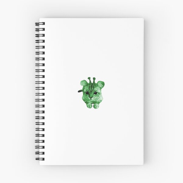 Item preview, Silly Tabby Cat Green Alien Meme Art designed and sold by fahiko.