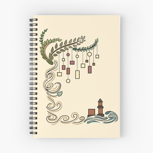 Item preview, Cozy Whimsical Lighthouse Ocean Border Art designed and sold by BaraisVisuals.