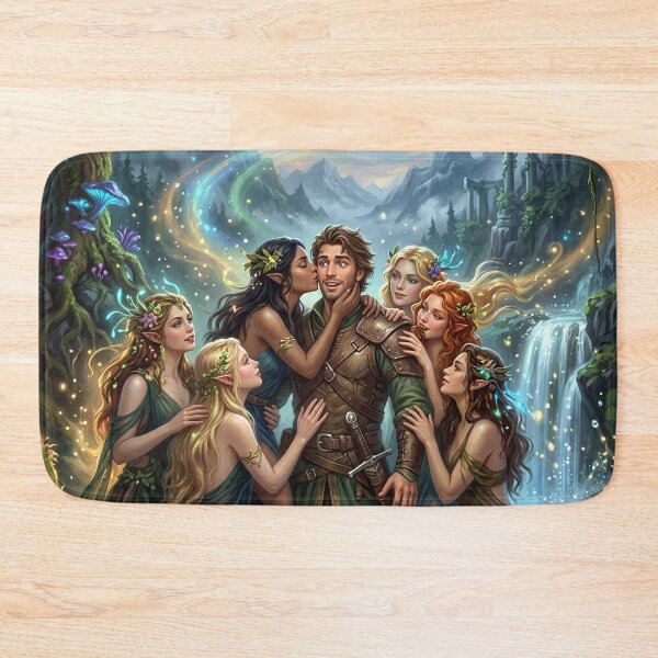 Item preview, Nymphs Welcoming a Wanderer to Their Sacred Grove designed and sold by Lucid Dream Pixel.