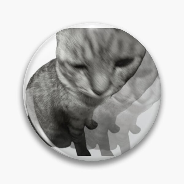 Item preview, Silly Tabby Cat Shaking Cursed Meme Art designed and sold by fahiko.
