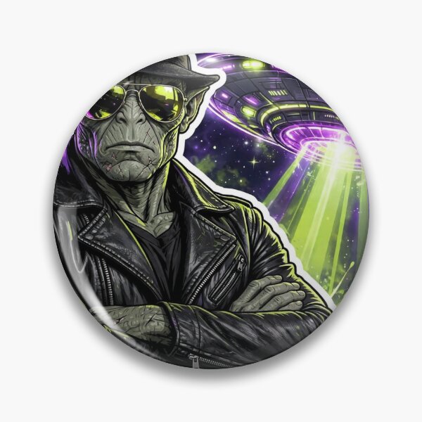 Item preview, Alien Fedora Leather Jacket Art designed and sold by Gangster-Design.