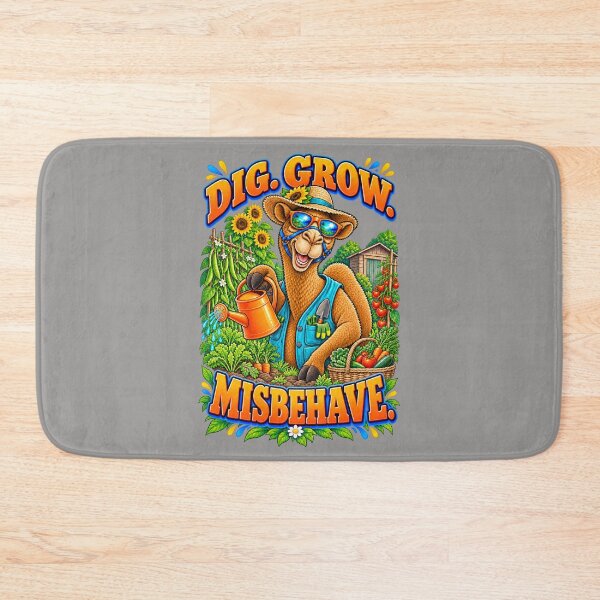 Item preview, Dig. Grow. Misbehave – Funny Lifestyle and Pets T-Shirt – Funny Camel T-Shirt Animal Graphic Camel T-Shirt designed and sold by Camel & Quirk.
