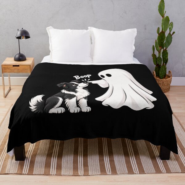 Item preview, Funny Ghost Border Collie Dog Boop Halloween Design Mom Dad designed and sold by rafaeltto.