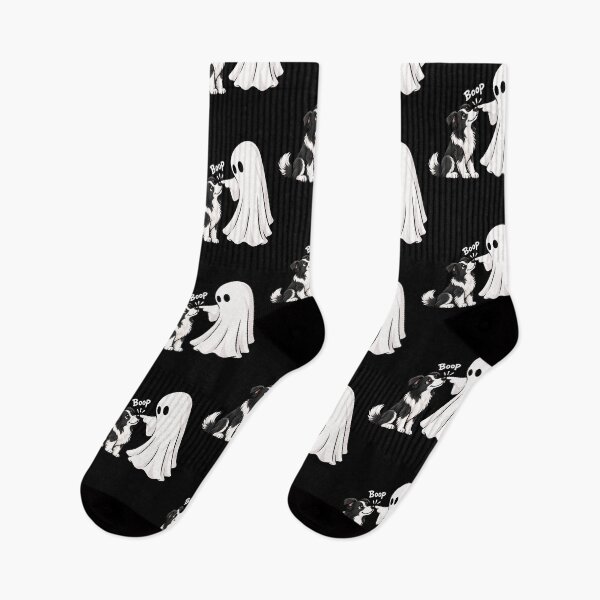 Item preview, Funny Ghost Border Collie Dog Boop Halloween Design Mom Dad designed and sold by rafaeltto.