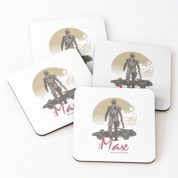 Item preview, Post Apocalyptic Desert Warrior Muscle Car Sunset Art designed and sold by GertrudHauser.