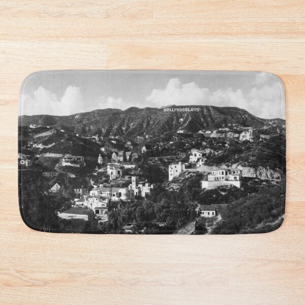 Item preview, 1925 Hollywood Hills and Hollywoodland sign vintage black and white photograph designed and sold by Astrid Arkhangelsky.