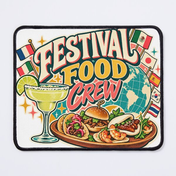 Item preview, Festival Food Crew Retro World Food Tour Tasting Squad designed and sold by yaney85.