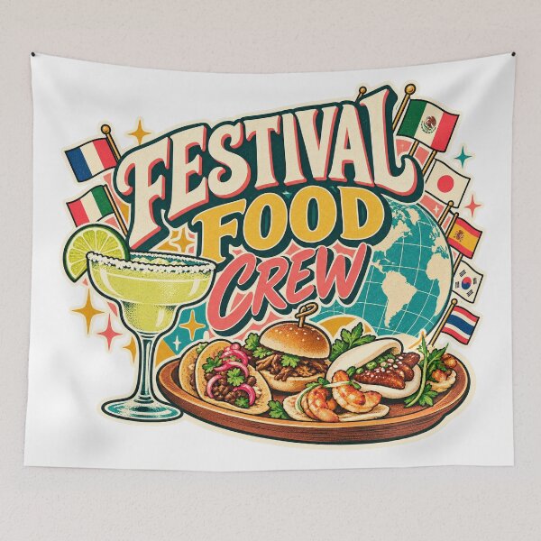 Item preview, Festival Food Crew Retro World Food Tour Tasting Squad designed and sold by yaney85.