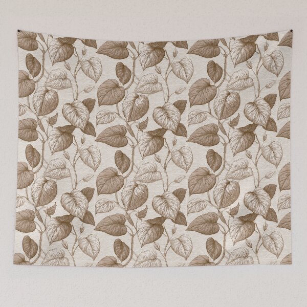 Item preview, Blooming Pothos Texture  - Retro Flower Floral - Anniversary Gifts For Him designed and sold by RoyalStarsPatts.