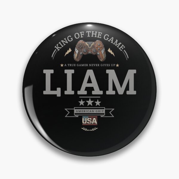 Item preview, Name Of Liam With Game Controller For Gamers Fans. designed and sold by KIDS FASHION.