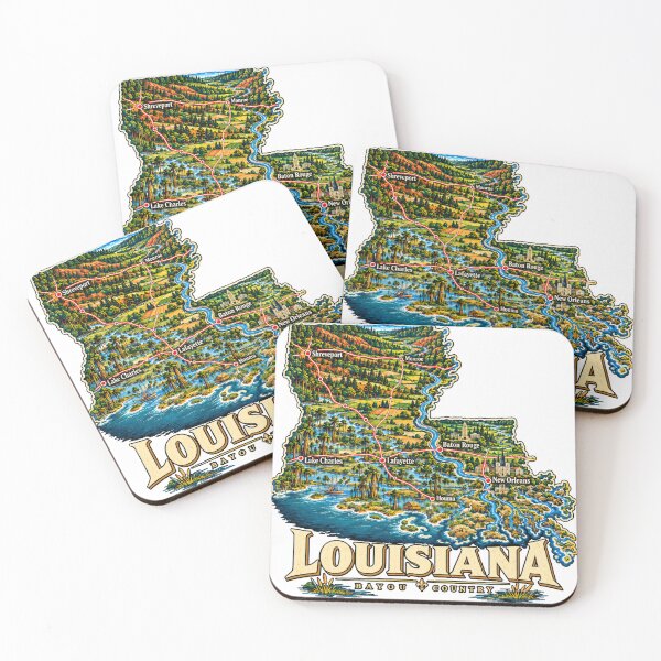 Item preview, Vintage Louisiana Travel Souvenir Landmark Gift designed and sold by MichaeIRellov.