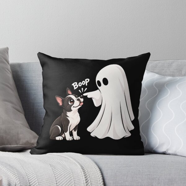 Item preview, Funny Ghost Boston Terrier Dog Boop Halloween Design Mom Dad designed and sold by rafaeltto.