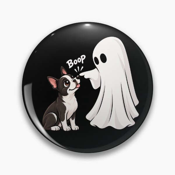 Item preview, Funny Ghost Boston Terrier Dog Boop Halloween Design Mom Dad designed and sold by rafaeltto.