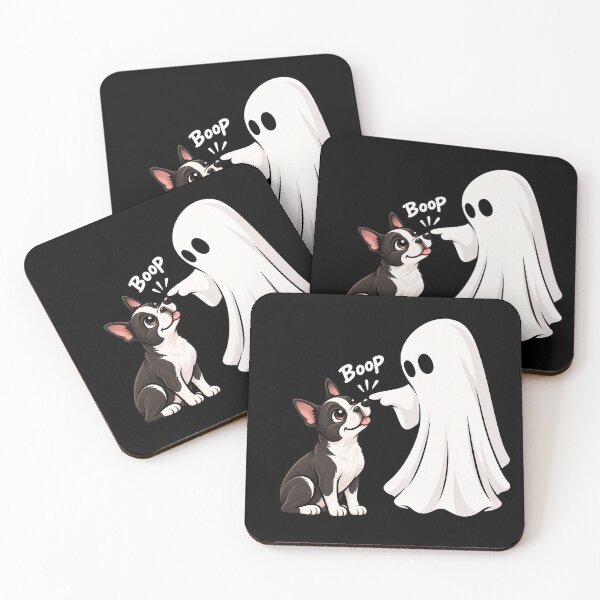 Item preview, Funny Ghost Boston Terrier Dog Boop Halloween Design Mom Dad designed and sold by rafaeltto.
