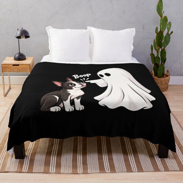 Item preview, Funny Ghost Boston Terrier Dog Boop Halloween Design Mom Dad designed and sold by rafaeltto.