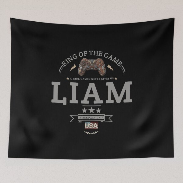 Item preview, Name Of Liam With Game Controller For Gamers Fans. designed and sold by KIDS FASHION.