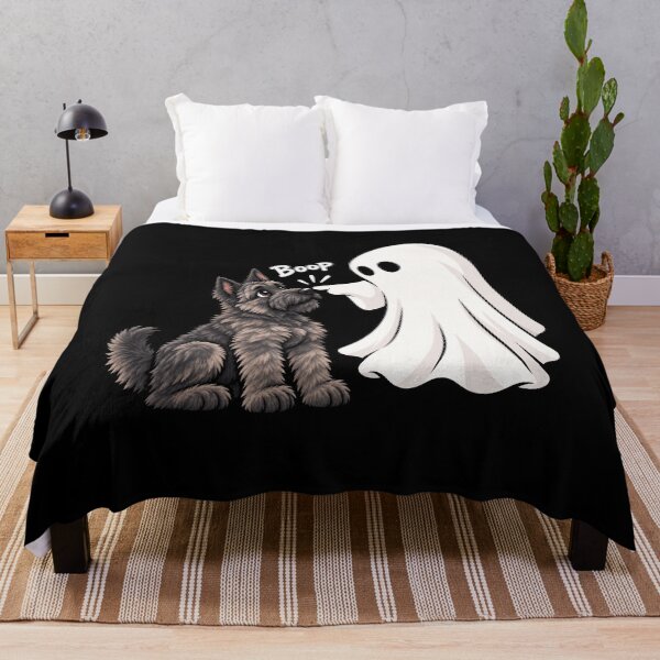 Item preview, Funny Ghost Bouvier des Flandres Dog Boop Halloween Design Mom Dad designed and sold by rafaeltto.