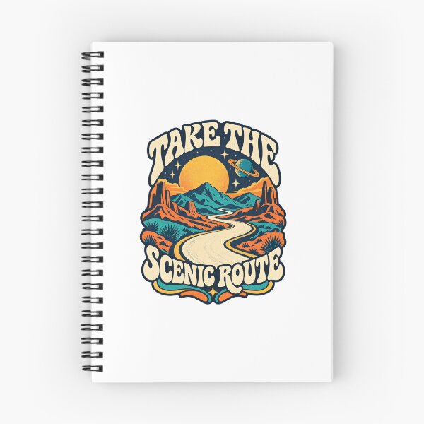 Item preview, Take the Scenic Route – Retro Cosmic Desert Adventure designed and sold by Magic Journey.